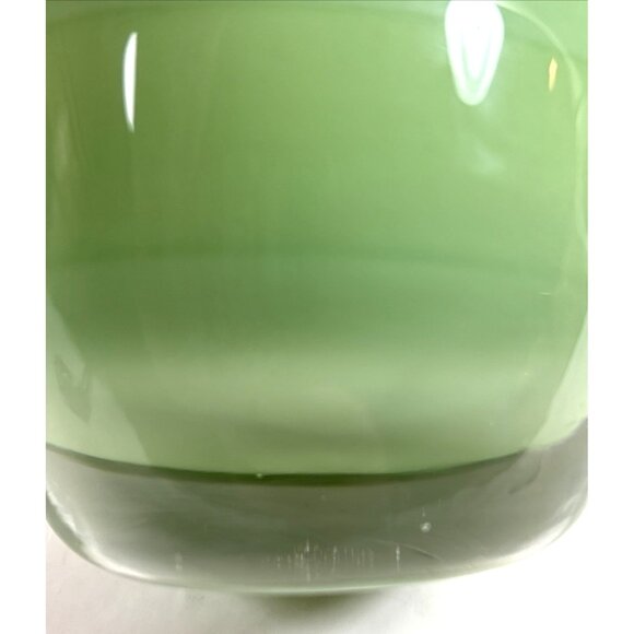 Glass.ful Votive Candle Holder Lime Green Handblown Cased Glass Canadian - Picture 4 of 9